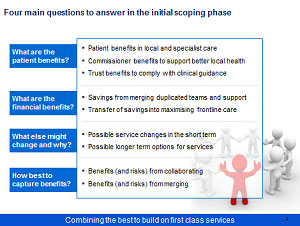 Proposed merger Poole Bournemouth and Christchurch Hospital Trusts Consultation - Slide 3
