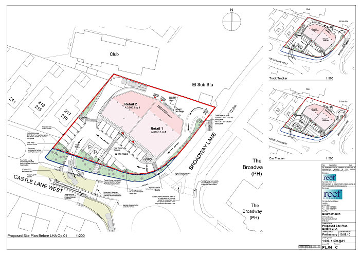 Corner Broadway Lane and Castle Lane West (233-235) Plans