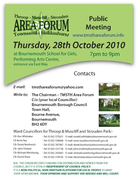 TMSTH Area Forum Agenda October 2010 - Side 2