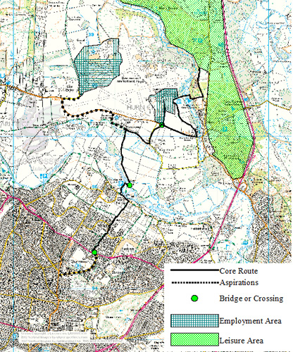 River Crossing at Throop, Bournemouth Dorset Map 2