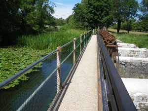 After Photo of Throop Mill with no fencing on bridge